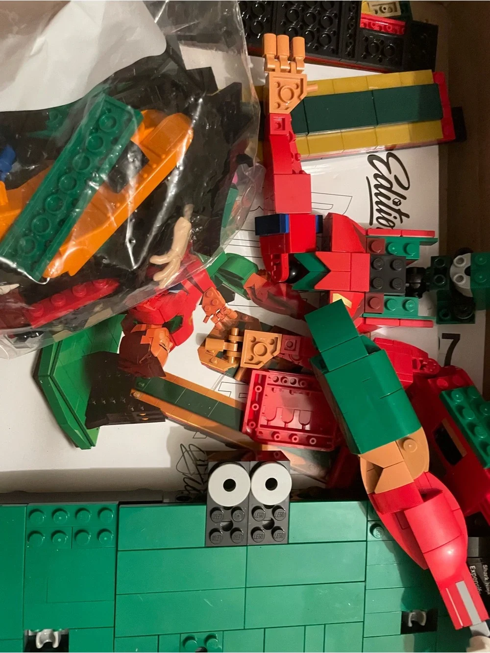 LEGO Soccer Acrobat Set in Green, Red, Yellow, White, Blue